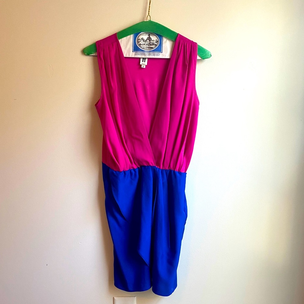 Pink and Blue Party Dress